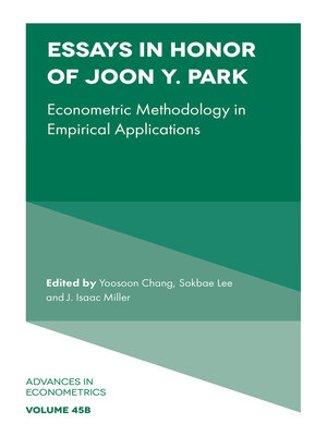cover image of Essays in Honor of Joon Y. Park